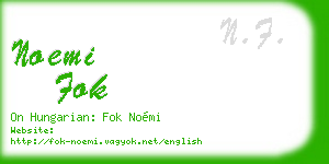 noemi fok business card